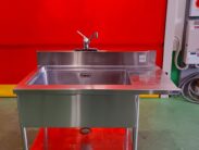 BG付き1槽シンク　マルゼン　1210×670×830(1000)　中古品　AR-7052