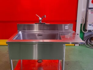 BG付き1槽シンク　マルゼン　1210×670×830(1000)　中古品　AR-7052