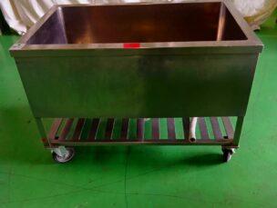 キャスター付き１槽シンク　1200×750×850　中古品　AR-5831