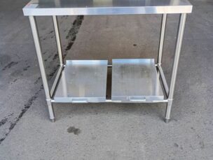 炊飯台付き作業台　約900×600×850　中古品　AR-7185