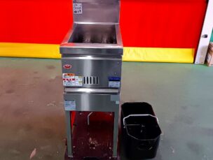 1槽ガスフライヤー　マルゼン　MGF-13K　中古品　AR-7122