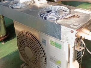 セパレート型冷凍冷蔵ユニット　日立　内機:RU-N20SMCDV(K)　外機:RU-N20SMDV(E)　1160×410×180/860×340×730　中古品　AR-6808